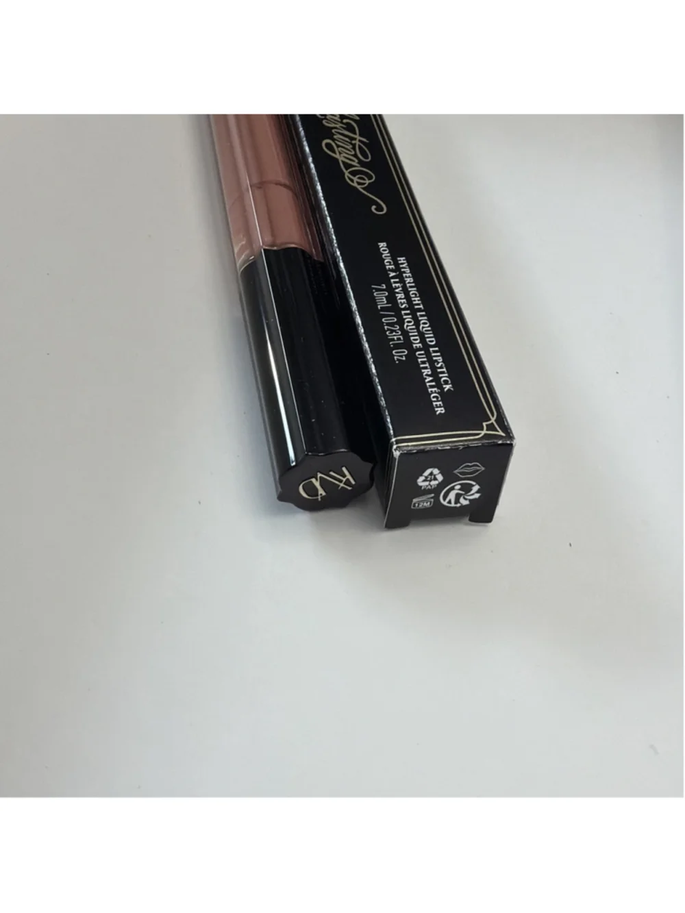 KVD Everlasting Hyperlight Liquid Lipstick Pale Harlequin 12 Full Size 7 mL